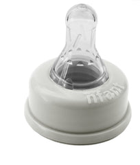 NFANT Standard Flow Nipple 9ml/min, white, close-up of nipple tip for steady feeding
