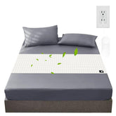 NHIDKU grounding sheet with soft cotton and silver threads for potential sleep comfort.