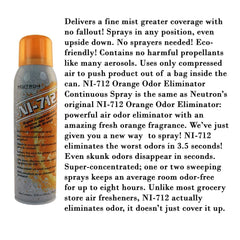 Ni-712 Neutron orange dry mist spray in action for fresh air