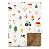 Niallant cute baby blanket 30x40 laid on crib for cozy nursery warmth
