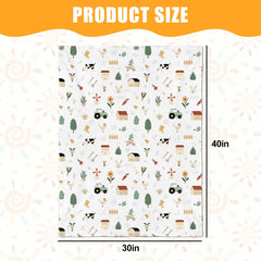 Niallant baby blanket close-up shows ultra-soft plush fabric with breathable comfort