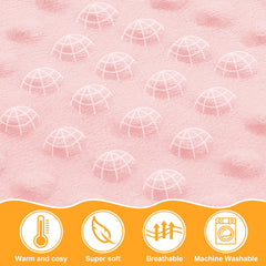 Nialnant 30x40 inch baby blanket size for easy wrapping and warmth.