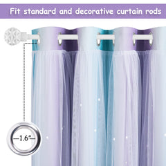 NICETOWN mixed-layer drapes with sheer and blackout for flexible lighting