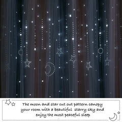 NICETOWN kid-friendly curtains enhance a cozy, magical bedroom decor.