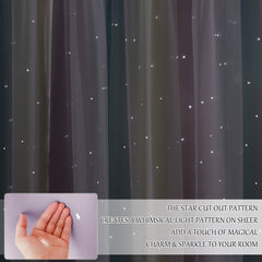 NICETOWN grommet-top curtains with 1.6-inch rings enable smooth hanging.