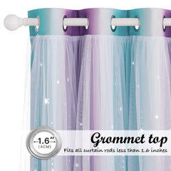 NICETOWN Moon Star Curtains use safe fabrics for baby nurseries and kids' rooms.