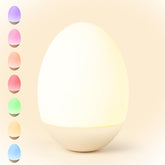 NICKLUC Egg Night Light emits a soft nursery glow for safe late-night feedings.
