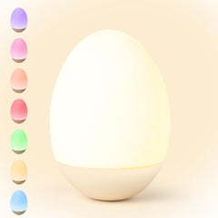 NICKLUC Egg Night Light emits a soft nursery glow for safe late-night feedings.