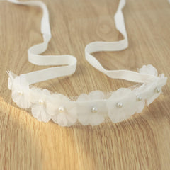 Nihao Baby baby girl headband with dainty bow for newborn outfits