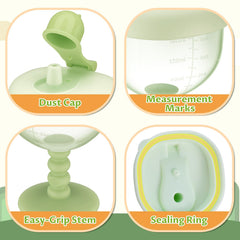 NiHome leak-proof lid prevents spills during outings or car rides.