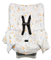 Niko Easy-Wash cover on a car seat protects against spills.
