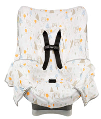 Niko Easy-Wash cover on a car seat protects against spills.