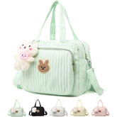 NIKUKY Baby Diaper Bag Tote outside view showing compact, travel-ready design