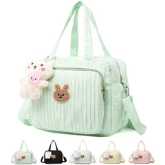 NIKUKY Baby Diaper Bag Tote outside view showing compact, travel-ready design