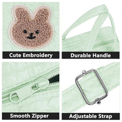 NIKUKY Diaper Bag Tote side pocket for quick access to tissues