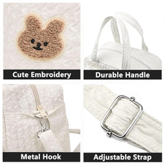 NIKUKY multi-pocket layout keeps essentials organized for travel and daily outings.