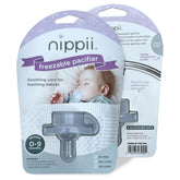 Nippii Freezable Pacifier Teether, front view, cooling relief for babies