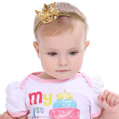 Alloy rhinestone crowns feel light and charming on little ones