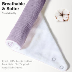 NISXABEBE adjustable bibs with nickel-free snaps for a secure fit.