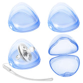 NISXABEBE pacifier case 4-pack transparent keeps pacifiers clean and dry