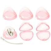 NISXABEBE pacifier case transparent box keeps pacifier clean and dry for travel