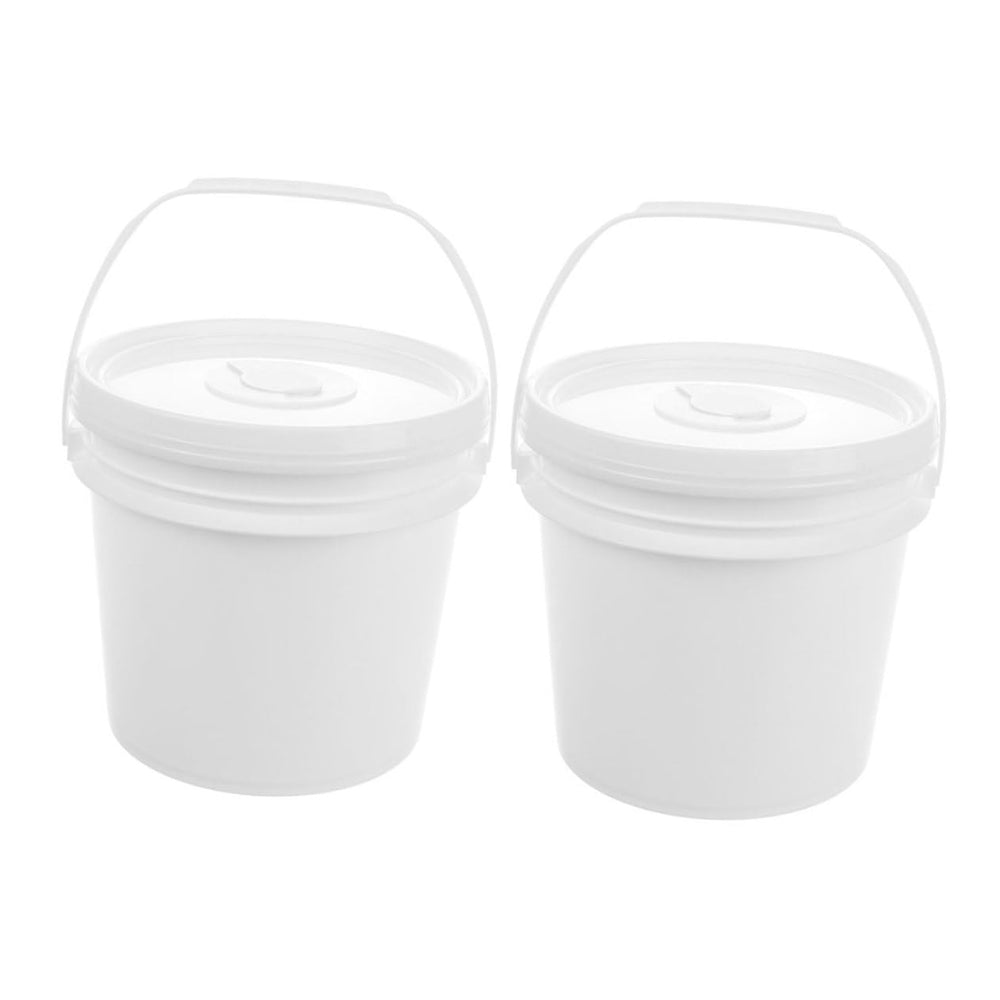 NIYANGLE 2-pack wipes storage buckets with lids keep wipes moist and organized.