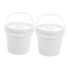 NIYANGLE 2-pack wipes storage buckets with lids keep wipes moist and organized.