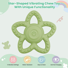 nlfdbfsh star teether vibration settings closeup shows three modes.