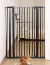No Pawblems 55-inch gate front view showing tall pet containment barrier.