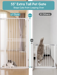 No Pawblems auto-close gate with hold-open for easy one-handed passage.