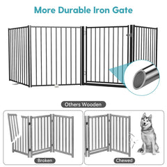 No Pawblems 30 inch tall gate prevents dogs from jumping over thresholds