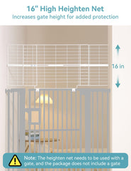 No Pawblems top extension fits gates 26-42 inches for a taller barrier.