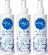 No-Rinse Peri-Wash 8oz bottle for convenient, rinse-free cleansing on the go