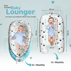 NobleSelect Lounger's breathable fabric keeps baby comfy during play and rest.