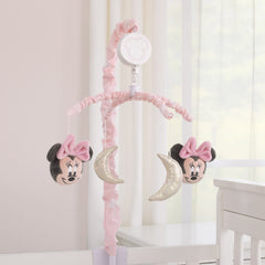NoJo Minnie plush closeup invites gentle touch and comforting baby interaction