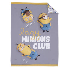 NoJo Illimuniation Lazy Minions fitted bottom sheet with playful pattern and secure fit