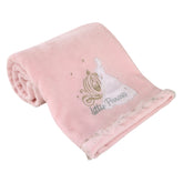NoJo Disney Princess Enchanting Dreams pink Cinderella applique adds cozy charm for baby snuggles.