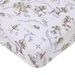 NoJo Winnie the Pooh 100 Acre Woods map design for a playful nursery ambiance.