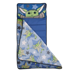 NoJo Grogu hover pod pattern on a nap mat for imaginative naps.