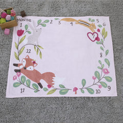 NoJo Little Love pink soft fabric background enhances cozy baby portraits
