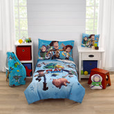 NoJo Toy Story comforter featuring Woody and Buzz for cozy toddler bedtime