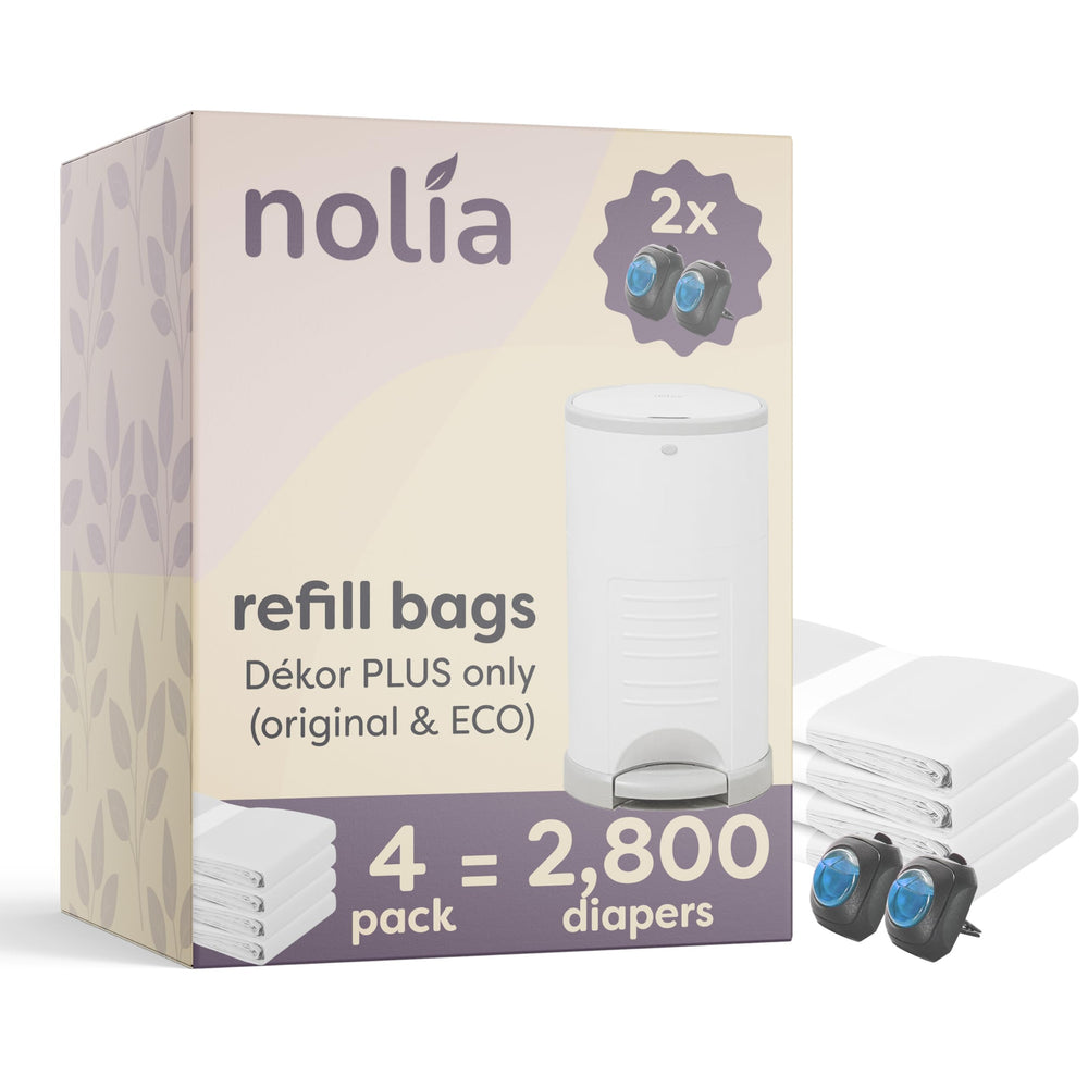 Nolia Dekor Plus refills 4-pack for secure, slip-free fit.