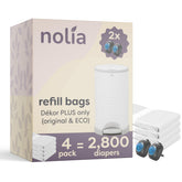 Nolia Dekor Plus refills 4-pack for secure, slip-free fit.