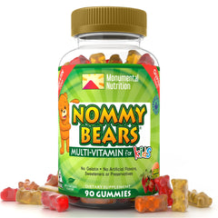 Nommy Bears gummy bears in playful shapes for easy daily nutrition.