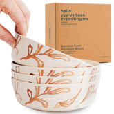 Nook Theory bamboo bowls 18oz Wildflower pack are reusable and kid-friendly for everyday meals.
