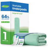 Noovirum washable underpads 34x52 bed protector for leaks and odors