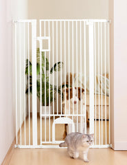 No Pawblems 55-inch extra tall gate front view shows barrier in doorway
