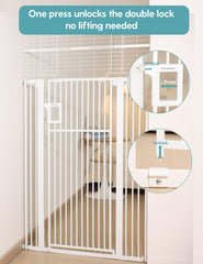 No Pawblems hold-open feature beyond 90 degrees for smooth passage