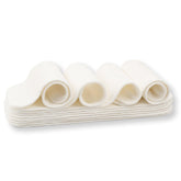 Nora's Nursery 5-layer inserts pack with snaps for secure diaper fit.