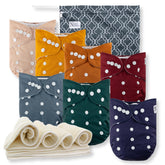 Nora's Nursery 7-pack cloth diapers with inserts for daily comfort